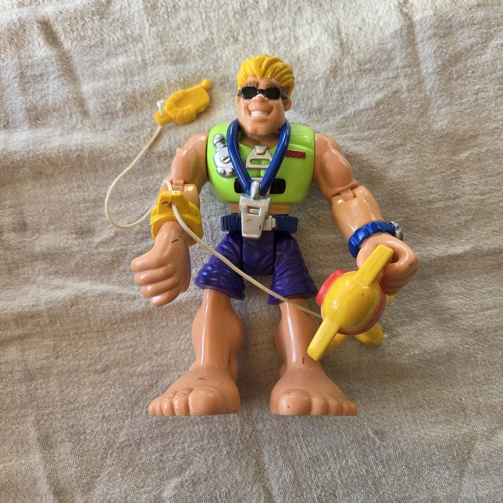 2001 Mattel Fisher‎ Price Rescue Heroes Action Figures Lot Of 3 Police Ranger